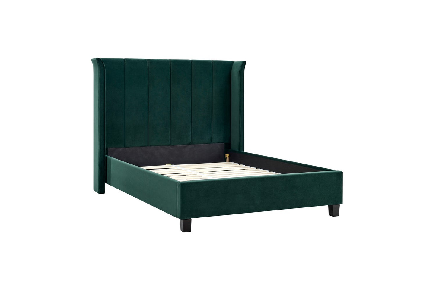 The Pumford Double Bed Frame Emerald Velvet