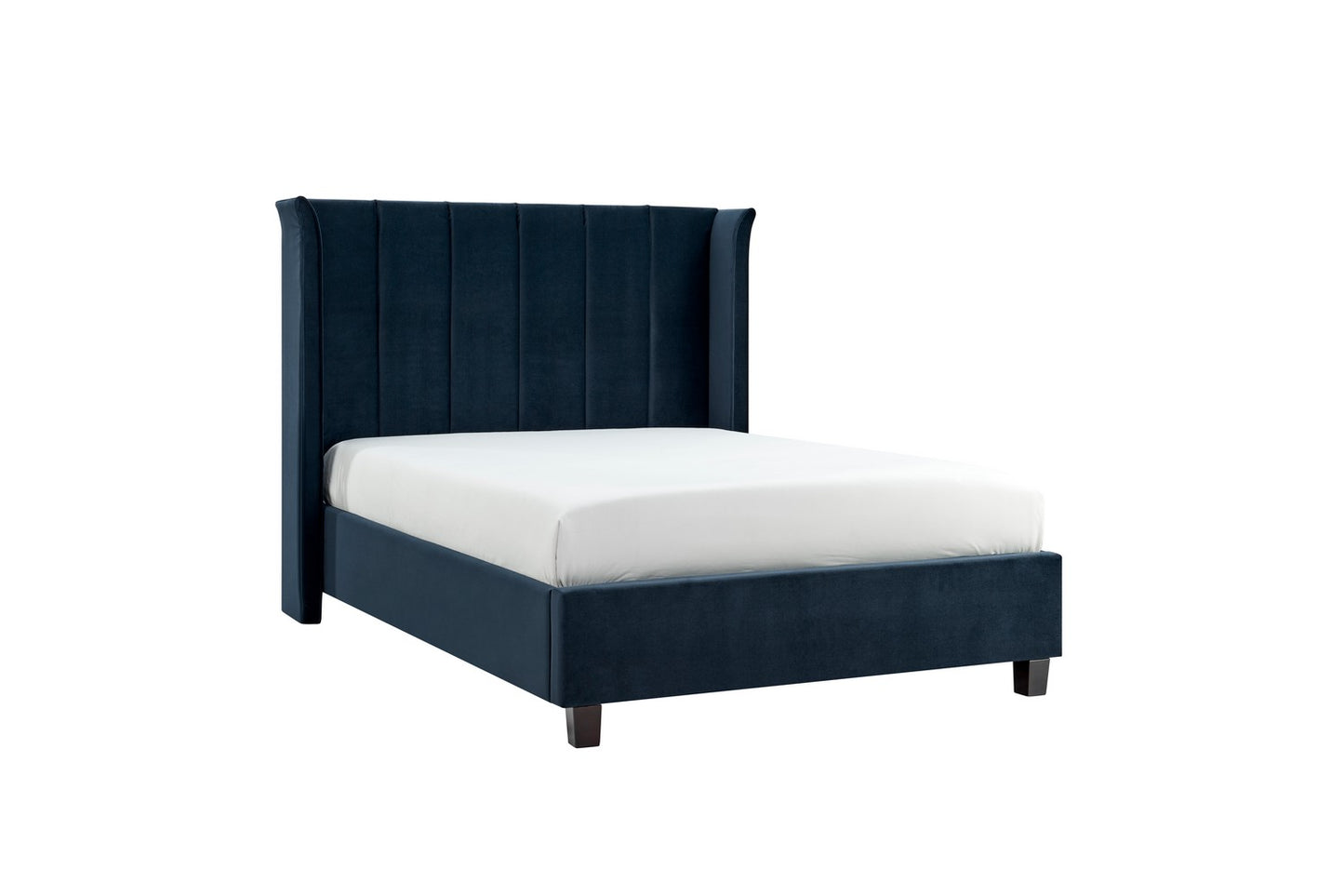 The Pumford Kingsize Bed Frame Blue Velvet