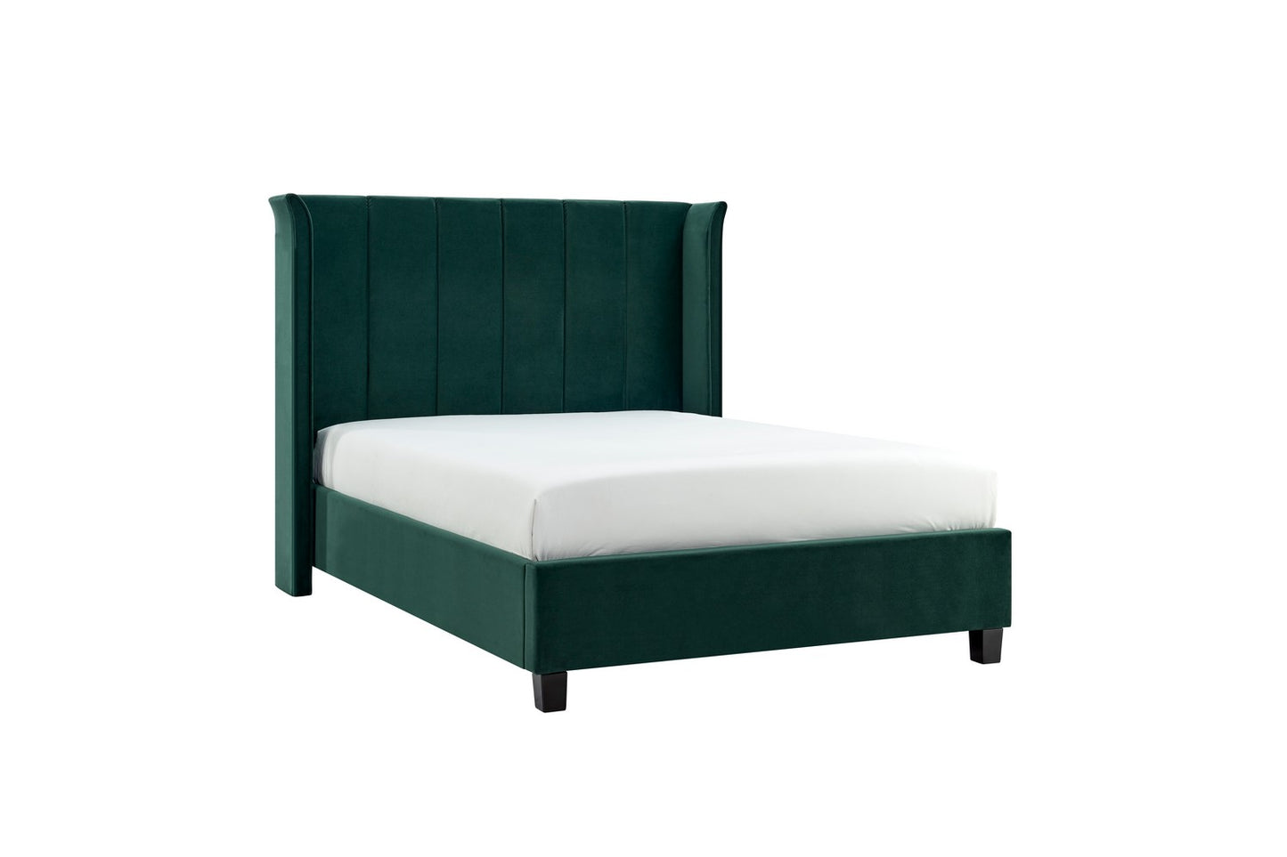 The Pumford Kingsize Bed Frame Emerald Green Velvet