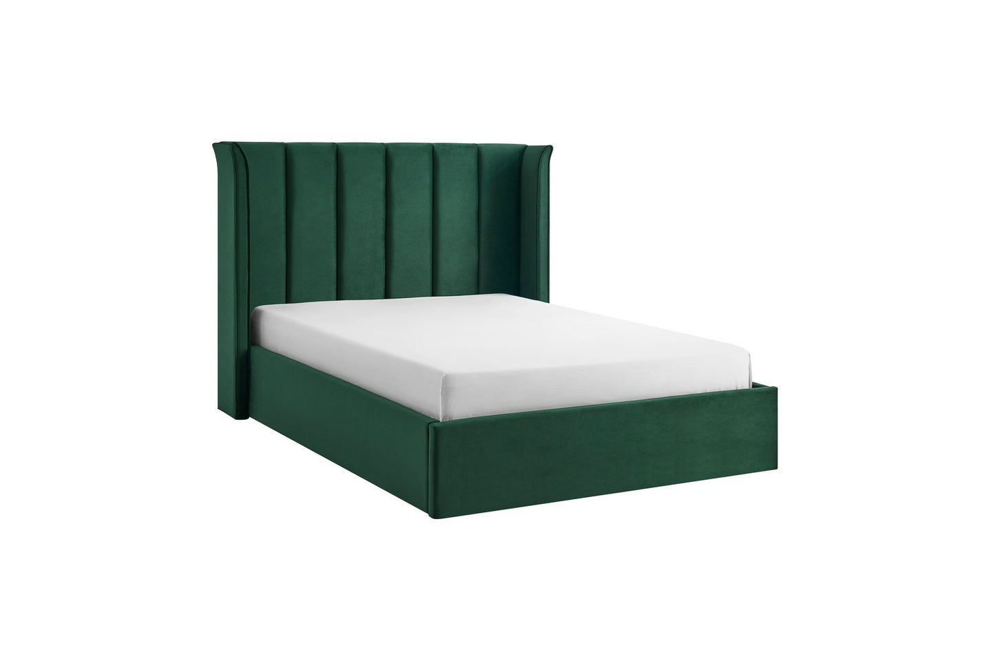 The Pumford Kingsize Storage Bed Emerald Green Velvet