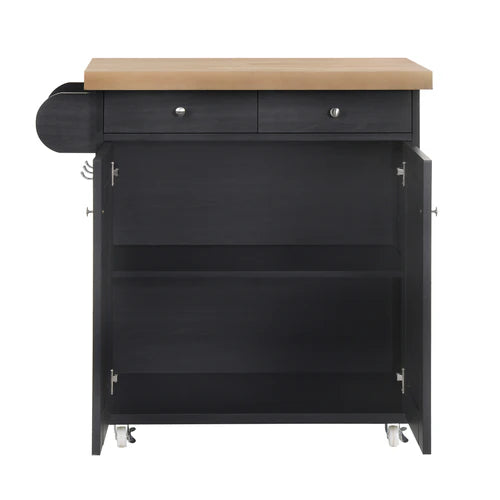 The Heritage Kitchen Island In Black