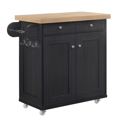 The Heritage Kitchen Island In Black