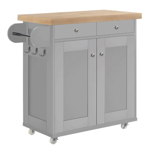 The Heritage Kitchen Island In Grey