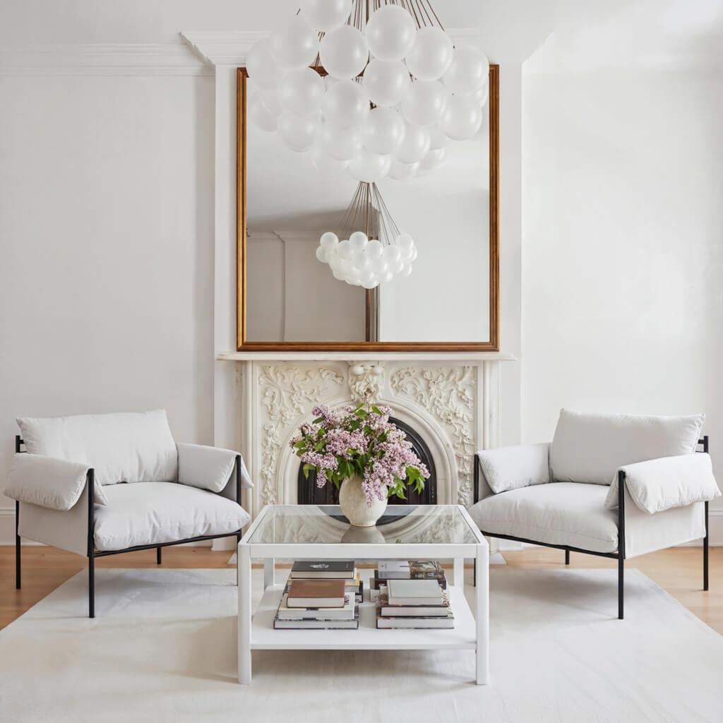 Harry Christian Home Ray Large White Coffee Table