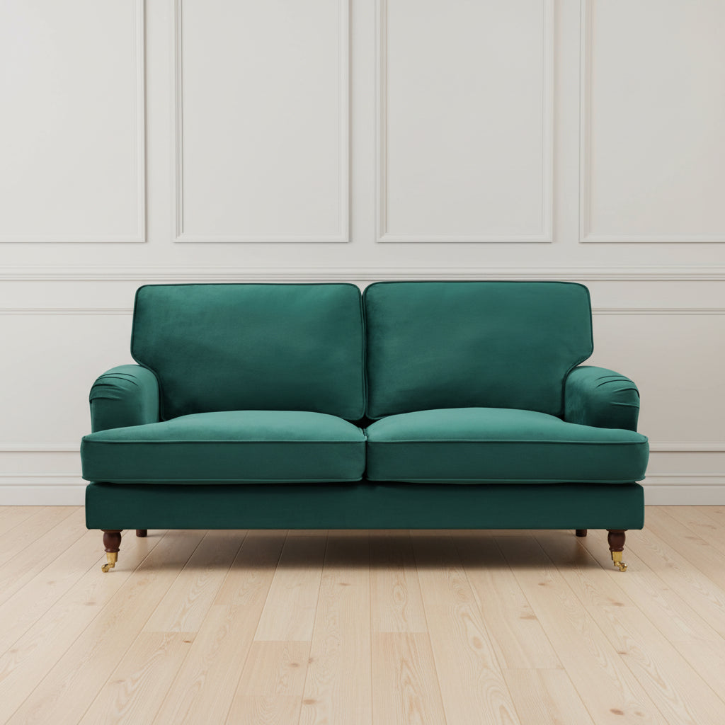 Olivia 2 Seater Sofa in Forest Green by Harry Christian Home