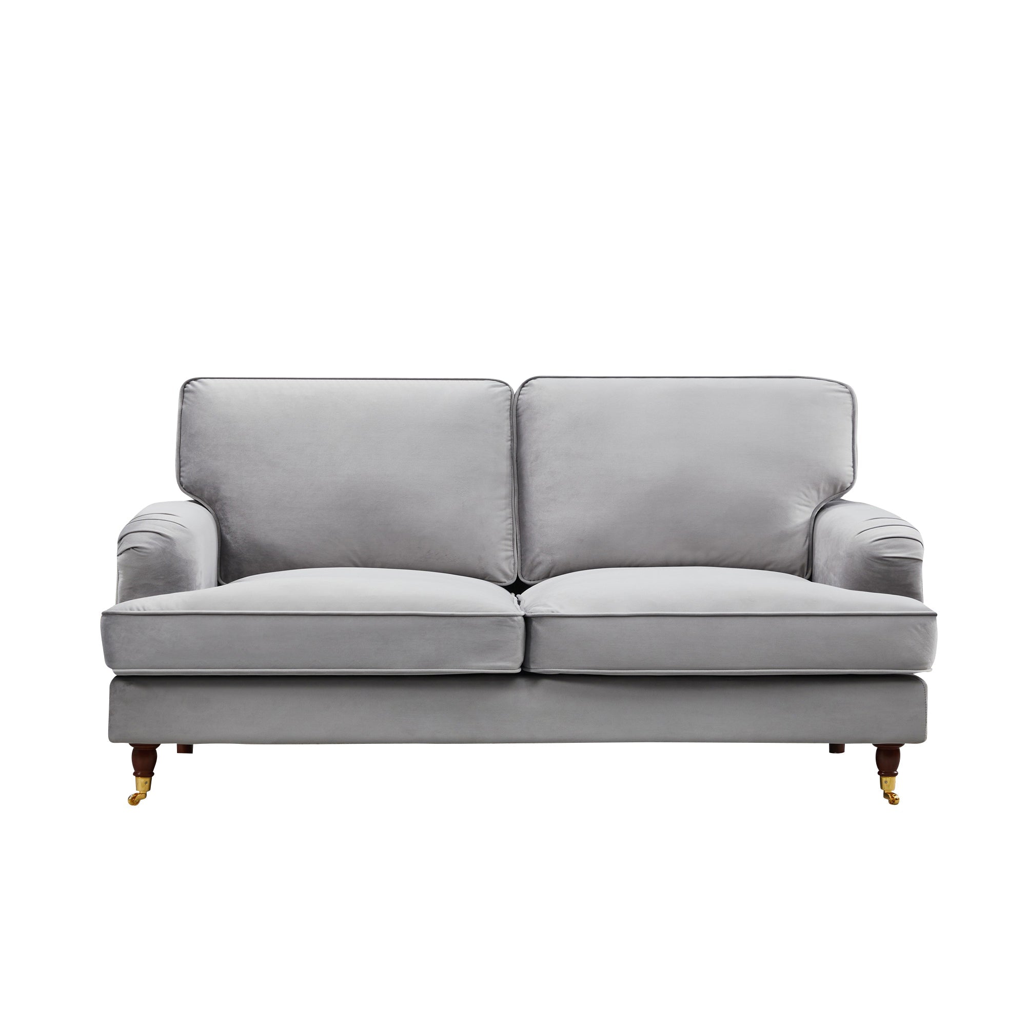 Olivia 2 Seater Sofa in Grey Velvet by Harry Christian Home