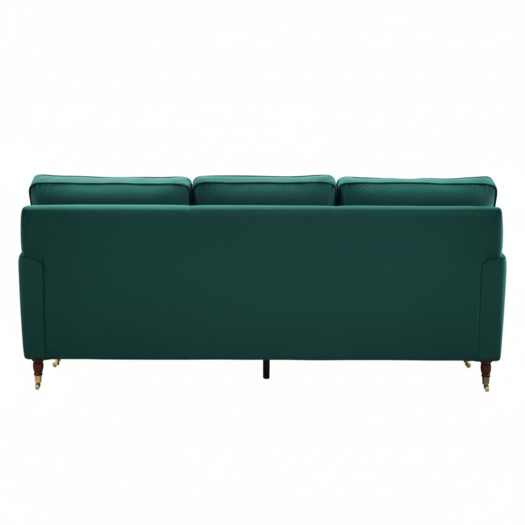 Olivia 3 Seater Sofa in Forest Green Velvet by Harry Christian Home