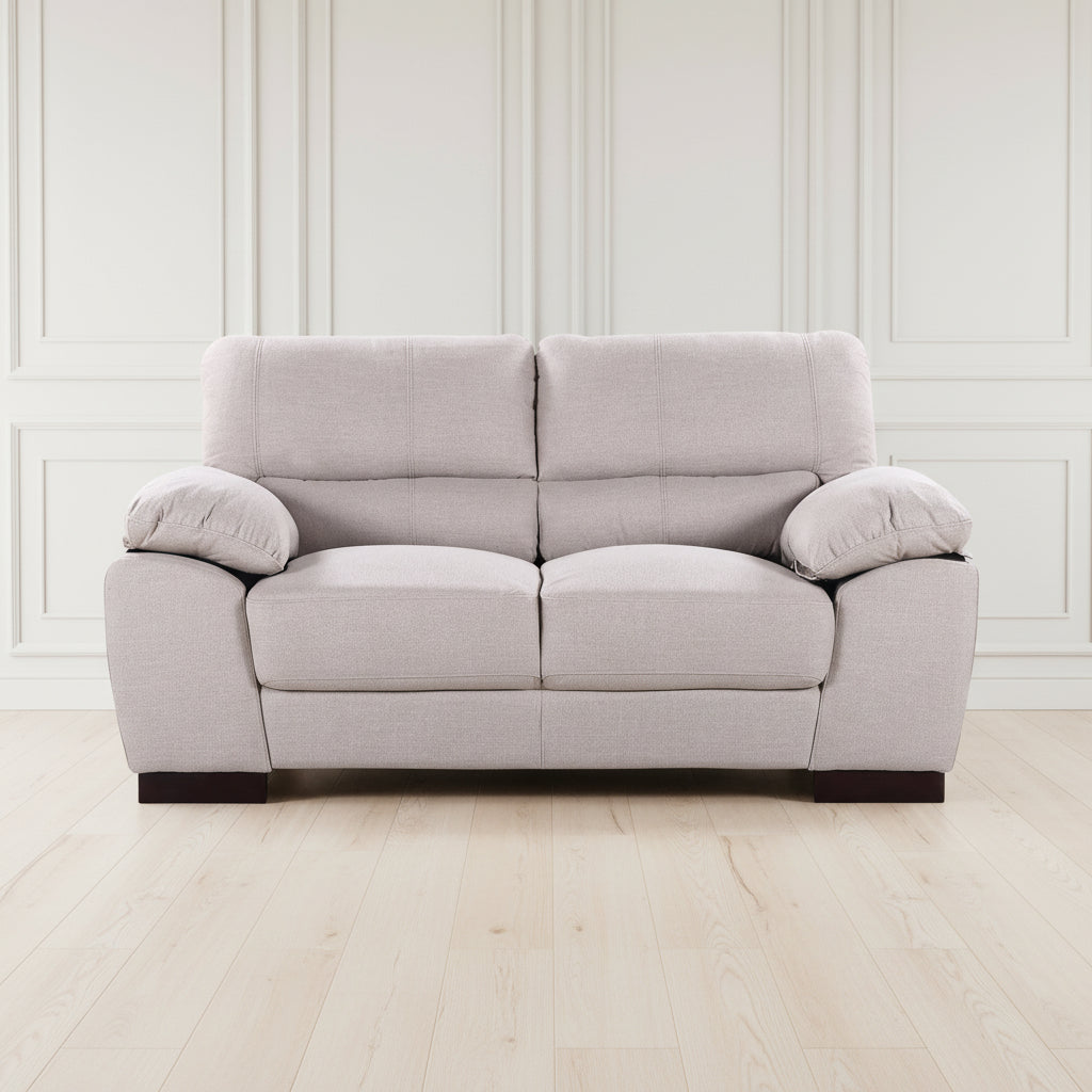 Sand woven fabric 2 seater sofa