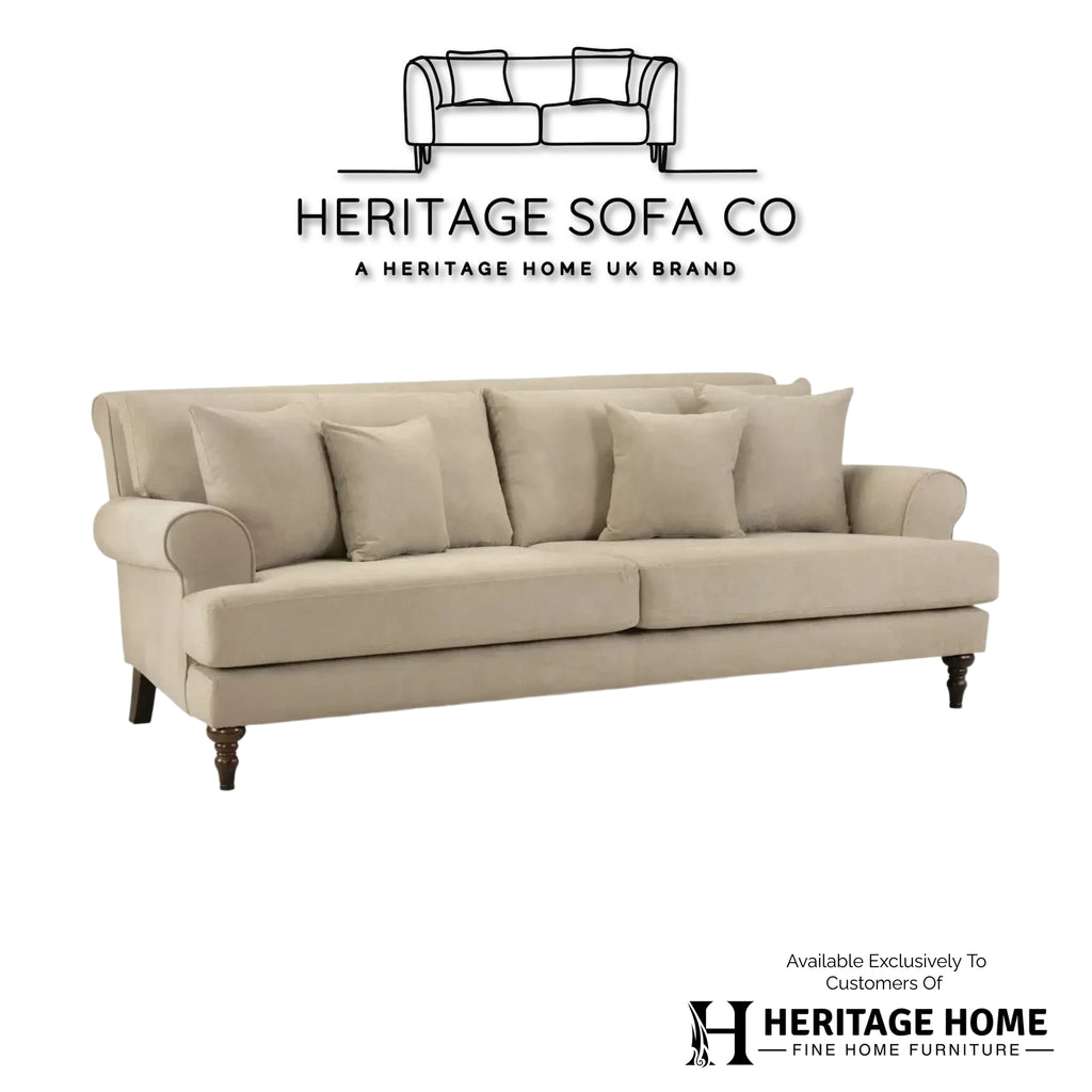 The Sandringham 4 Seater Sofa In Beige