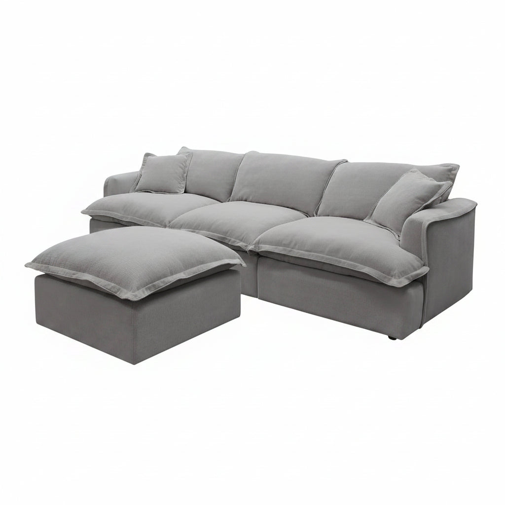 Santa Barbara Modular Feather FILLED Sofa Grey