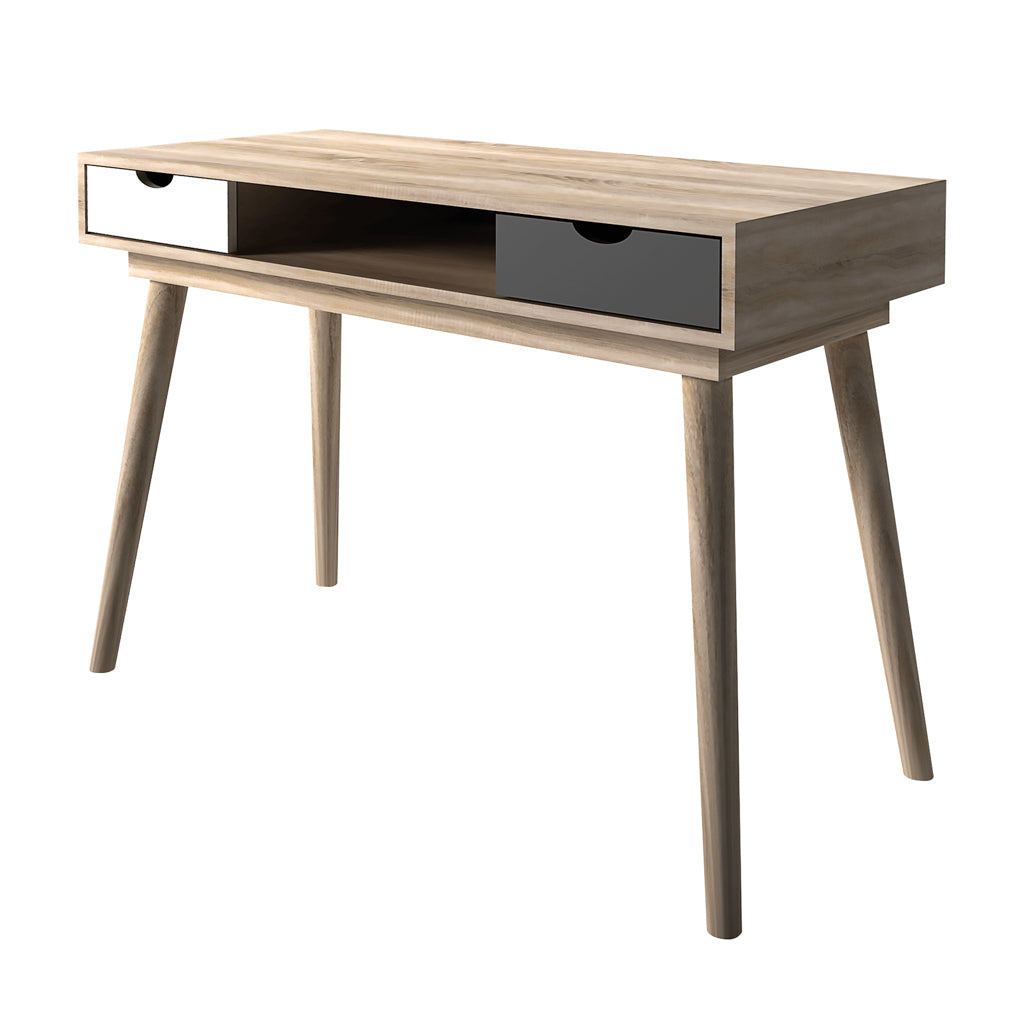 Harry Christian Home Light Oak & White & Grey Desk