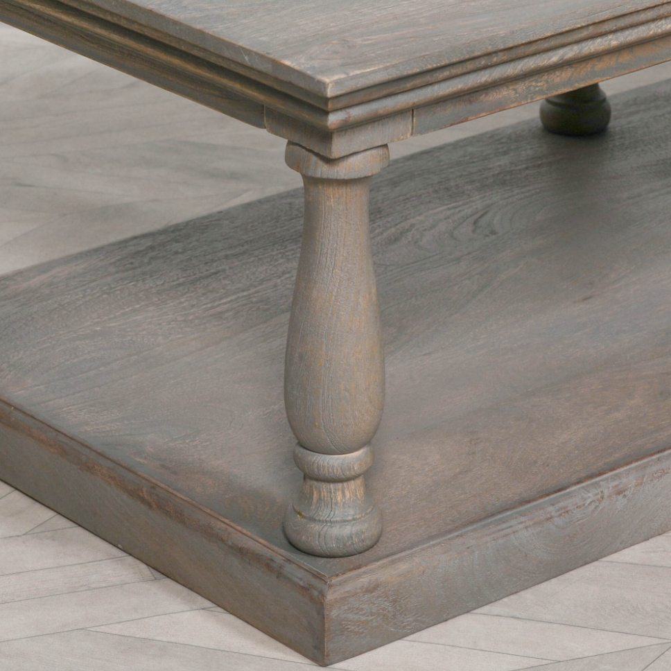 Rustic Column Coffee Table