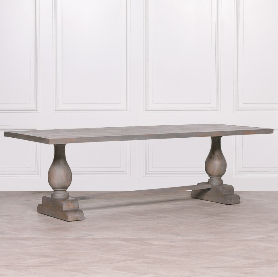 Wooden Rustic Rectangular Dining Table 260cm