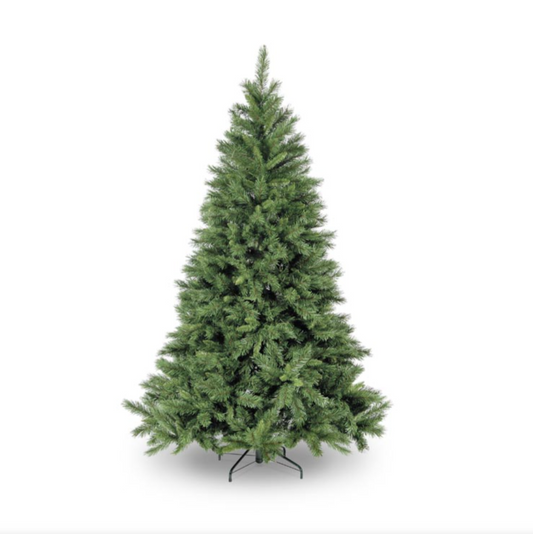 7.5ft Green Kateson Artificial Fir Hinged Christmas Tree with 1200 Tips