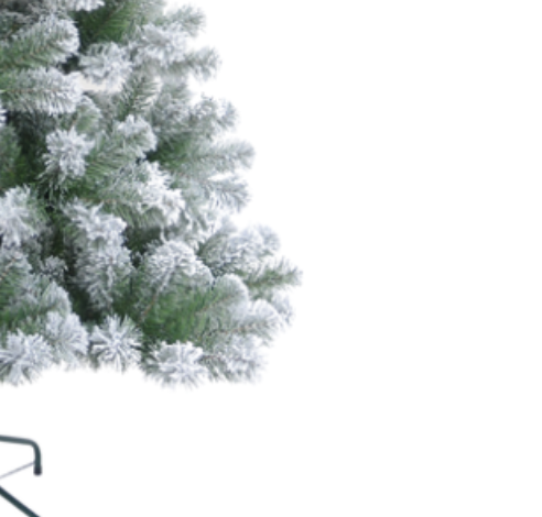 6FT / 180cm Colorado Snow Artificial Spruce Wrapped Christmas Tree with 483 Tips