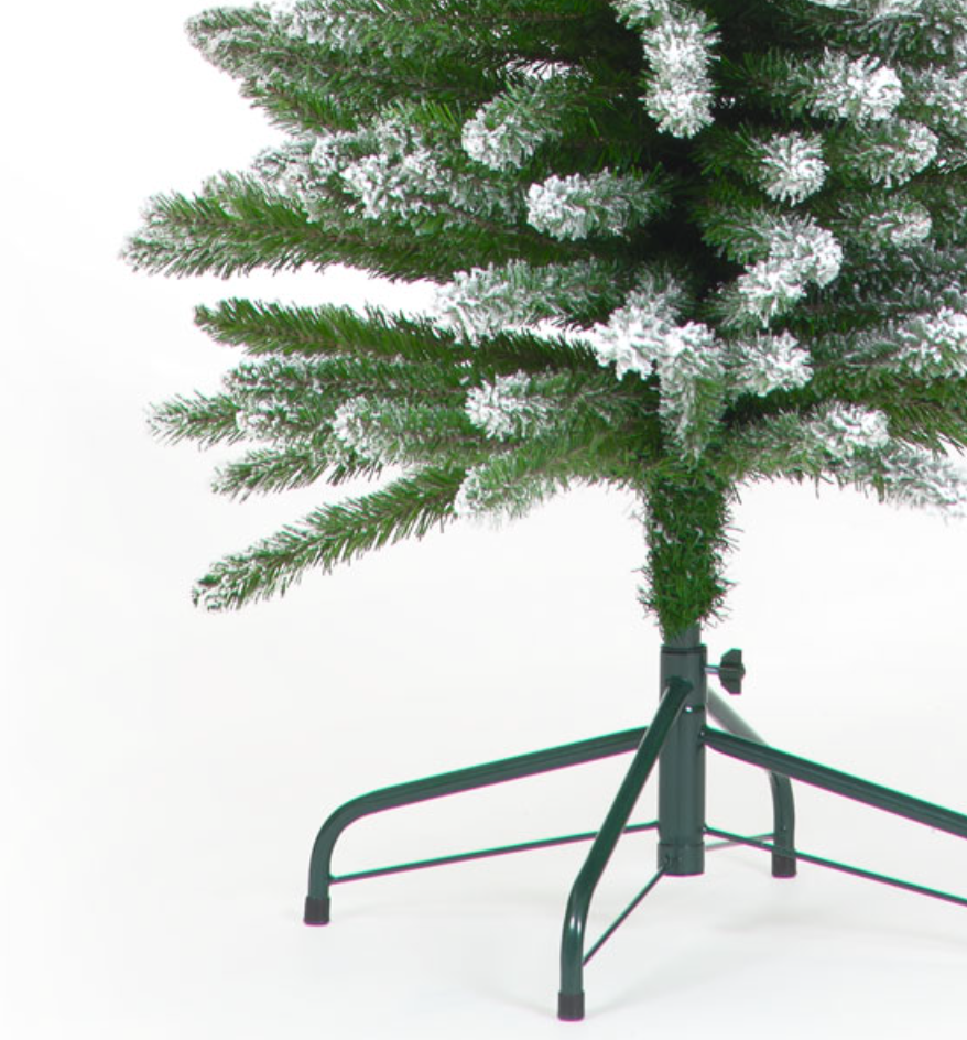 6FT / 180cm Spinky Artificial Slim Christmas Snow Tree with 425 Tips