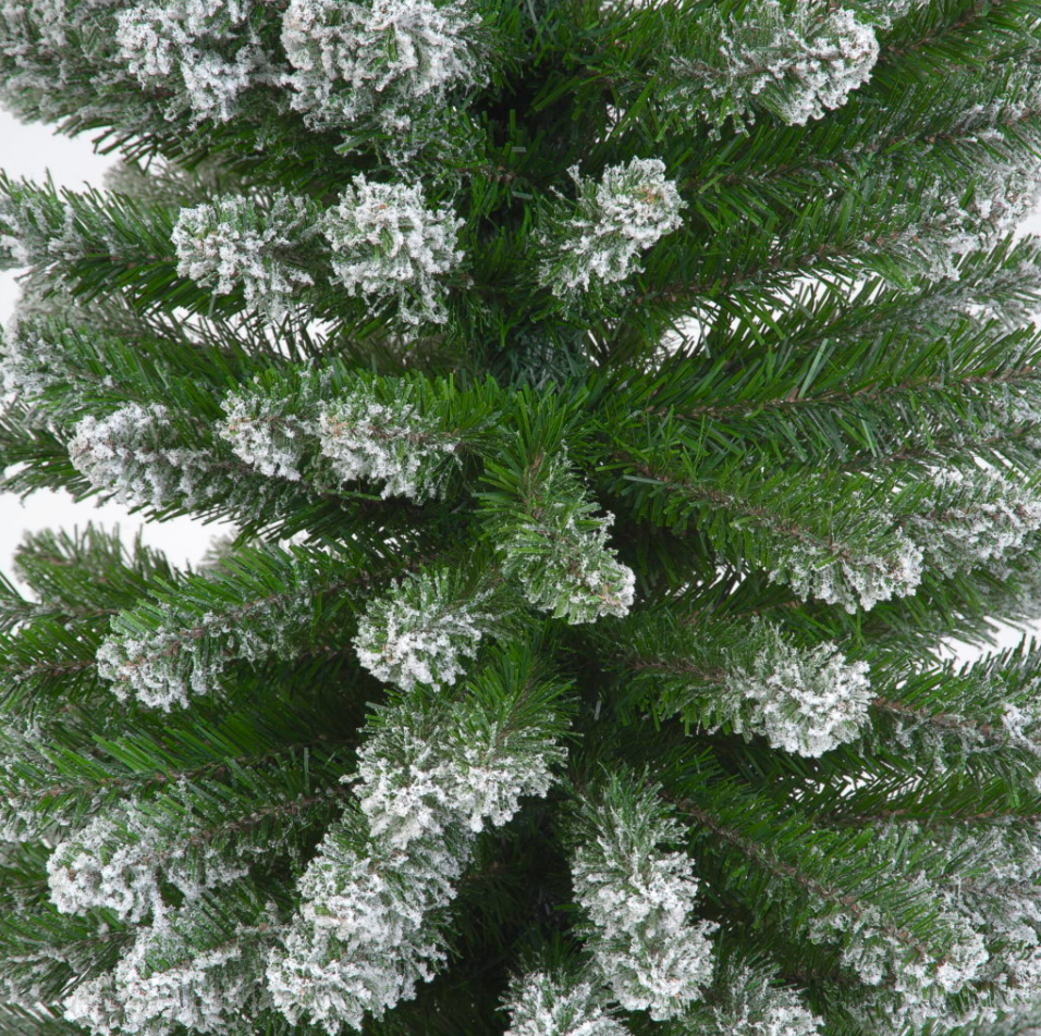 6FT / 180cm Spinky Artificial Slim Christmas Snow Tree with 425 Tips