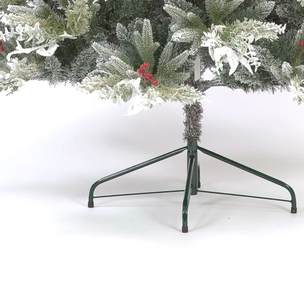 6.5 ft / 200cm Diara Christmas Tree with 1047 Tips & Berry Decoration