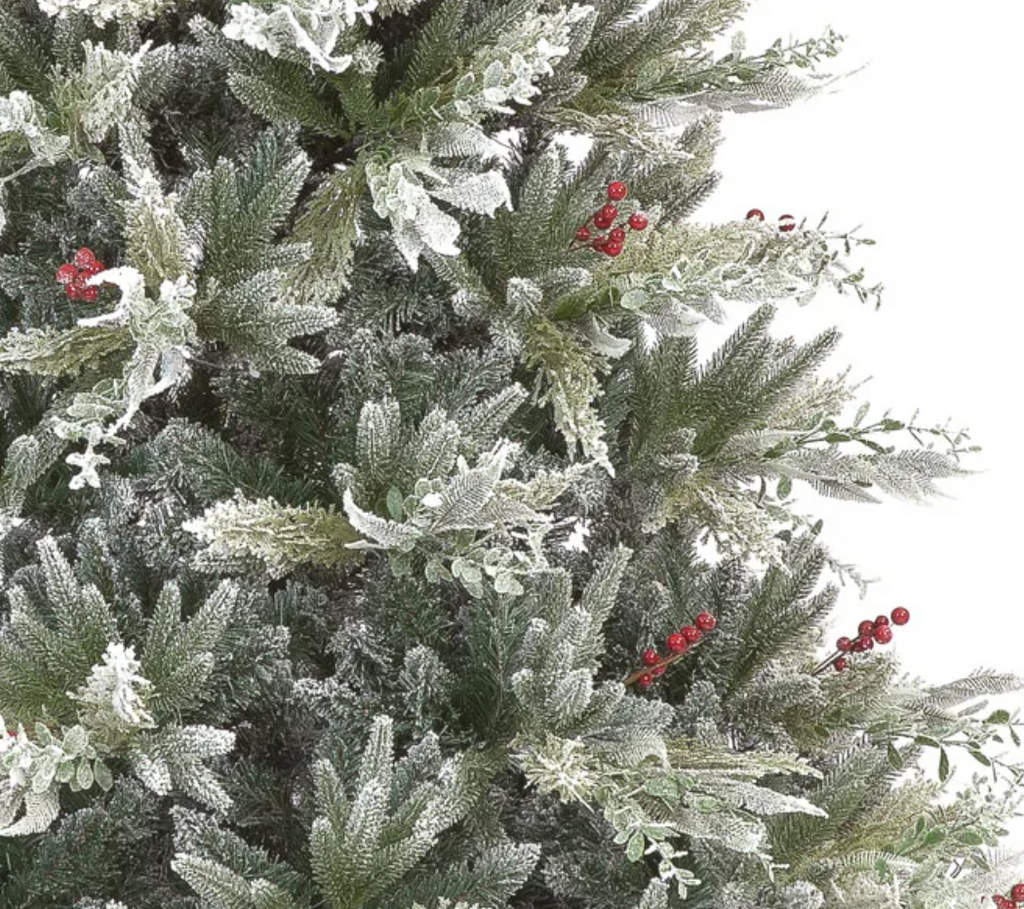 6.5 ft / 200cm Diara Christmas Tree with 1047 Tips & Berry Decoration