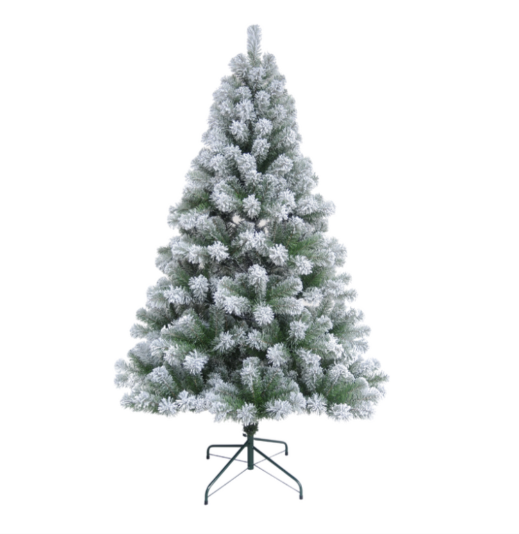 7ft Colorado Artificial Snow Spruce Christmas Tree Wrapped with 765 Tips