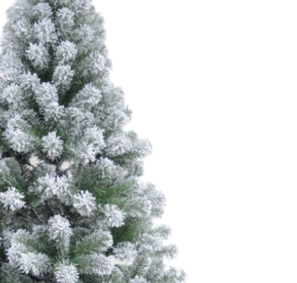 7ft Colorado Artificial Snow Spruce Christmas Tree Wrapped with 765 Tips