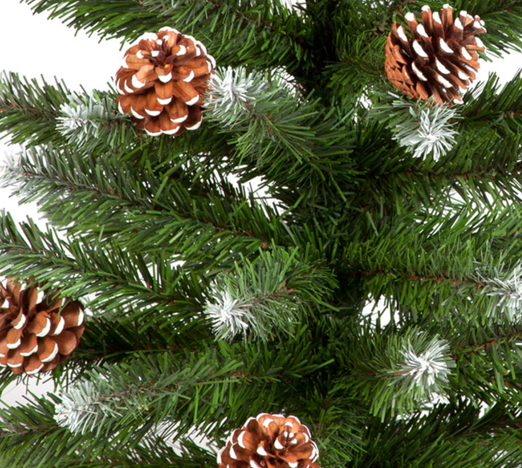 1.9ft / 60cm Mini Christmas Tree With Decorative Pinecones