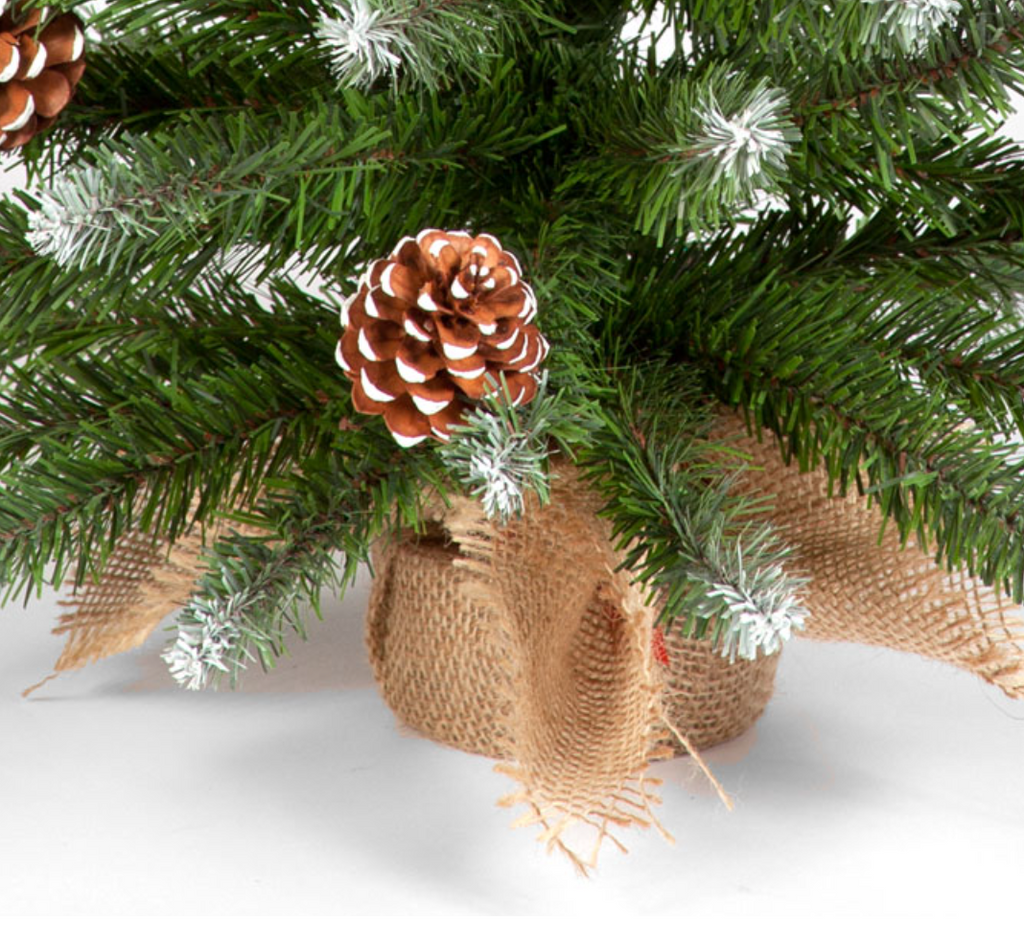1.9ft / 60cm Mini Christmas Tree With Decorative Pinecones