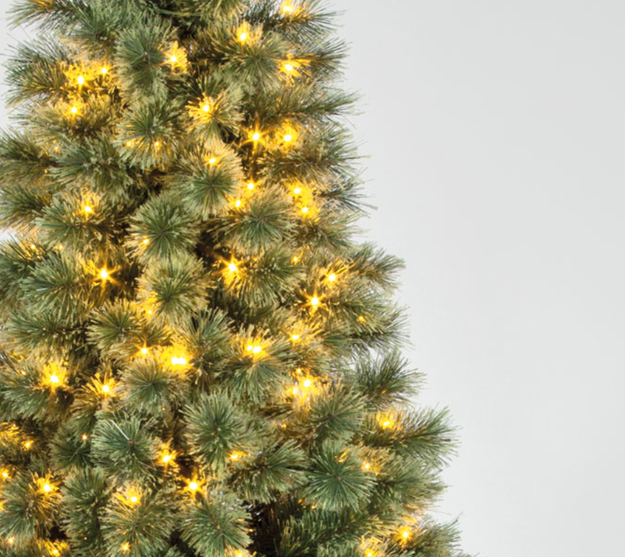 Pre Lit 7ft Arcadia Cashmere Christmas Tree with 400 Warm White LEDs