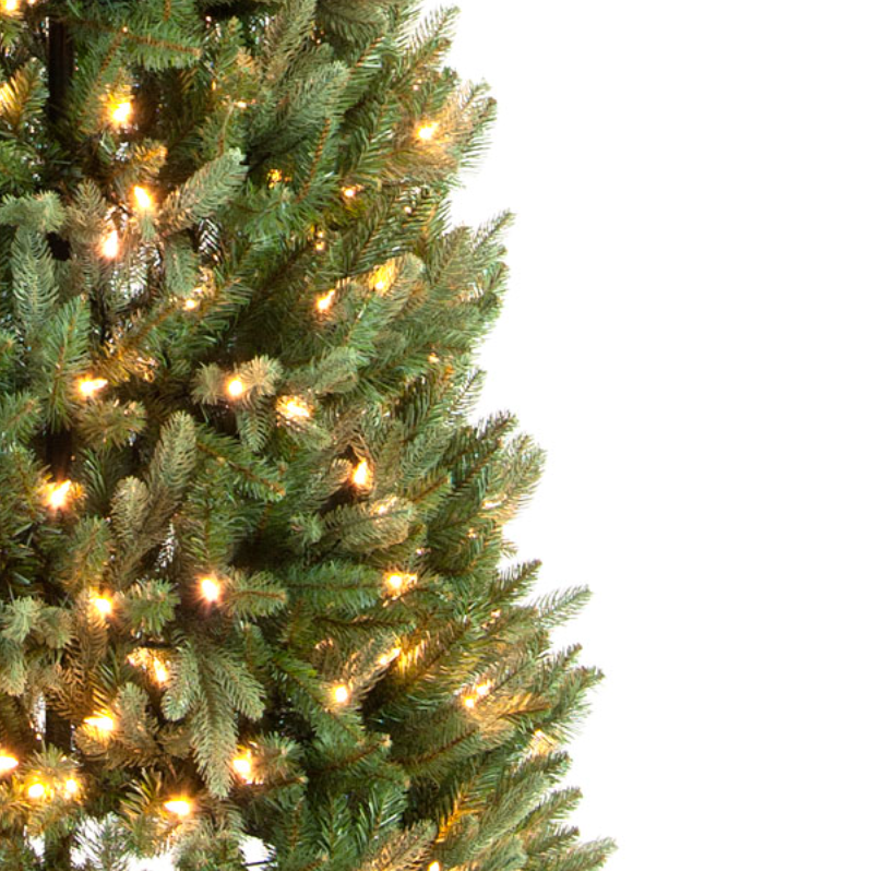 Pre Lit 7ft Hazen Slim Blue Pine Christmas Tree with 300 Warm White LEDs & 952 Tips