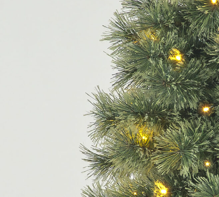 Pre Lit 3ft / 120cm Scots Pine Porch Tree with 70 Warm White LEDs
