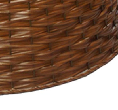 58 x 28cm Light Brown Woven PVC Tree Collar