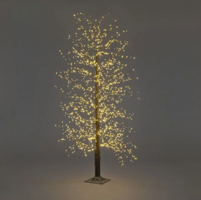 1.2m Black Micro Dot Tree with 500 Warm White LEDs