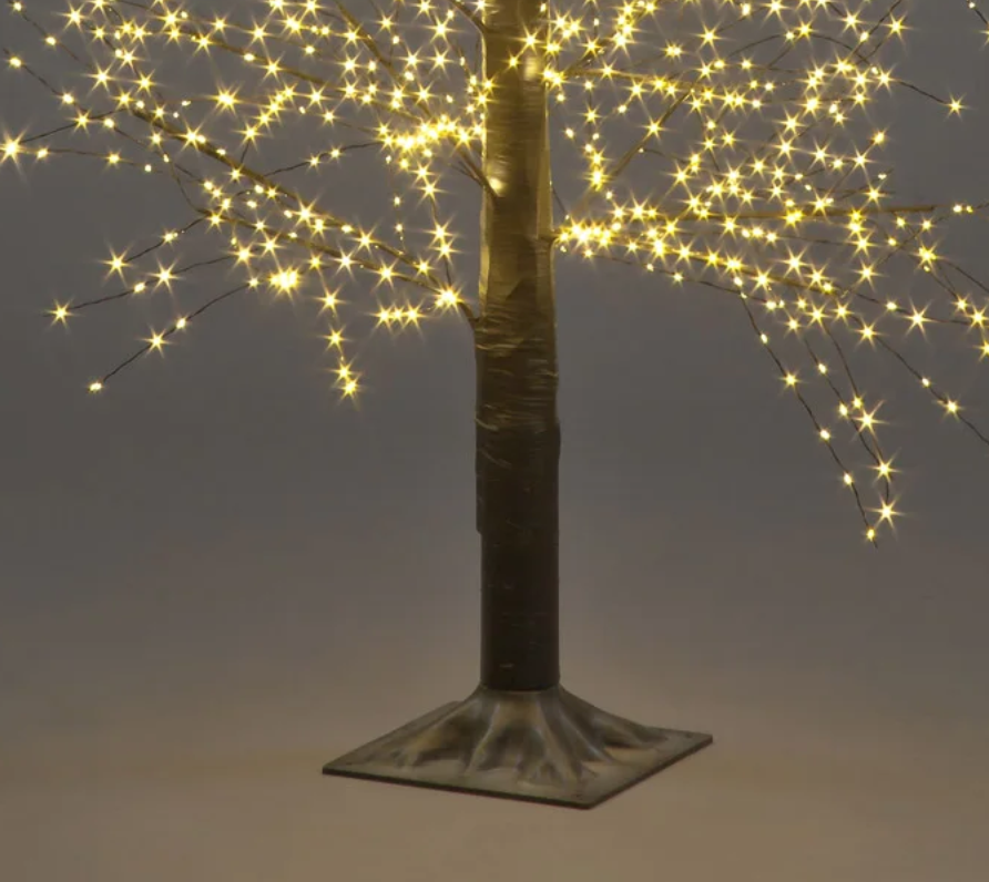 1.2m Black Micro Dot Tree with 500 Warm White LEDs