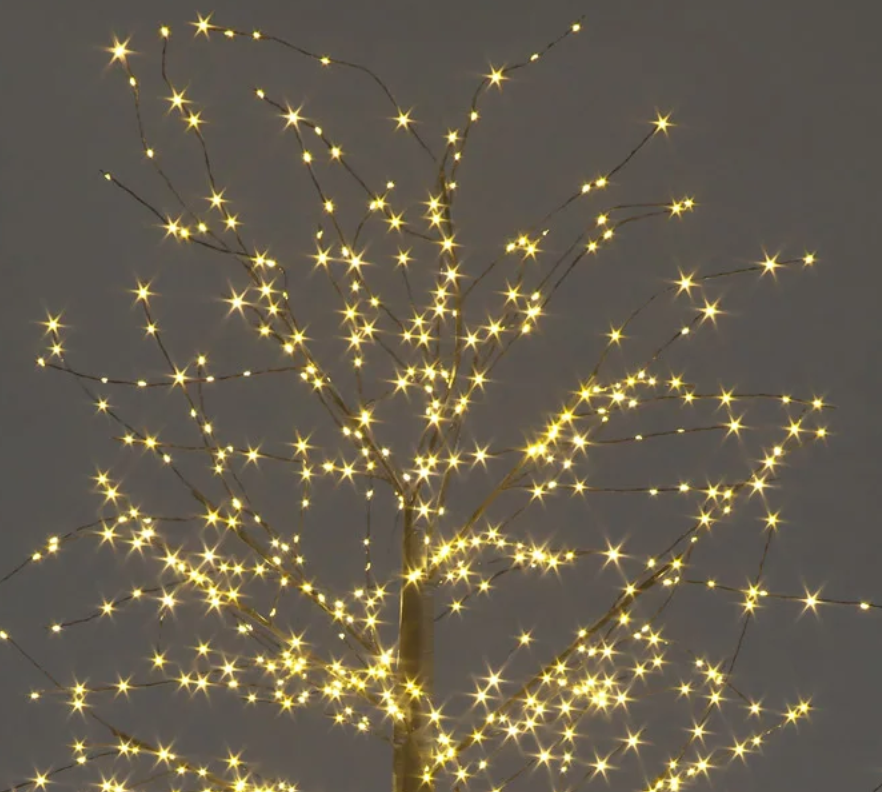 1.2m Black Micro Dot Tree with 500 Warm White LEDs