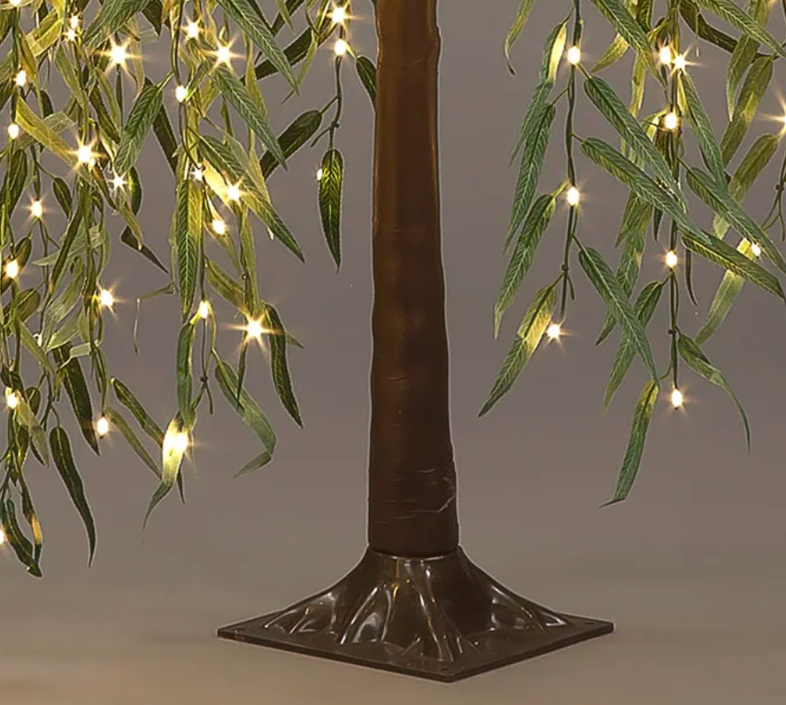 1.5m Green Leaf Willow Tree With 256 Warm White LEDs