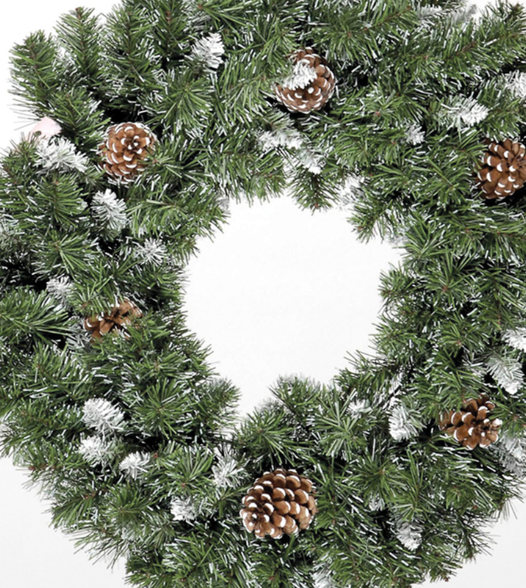 270cm Snow King Fir Garland with 240 Tips & 14 Cones