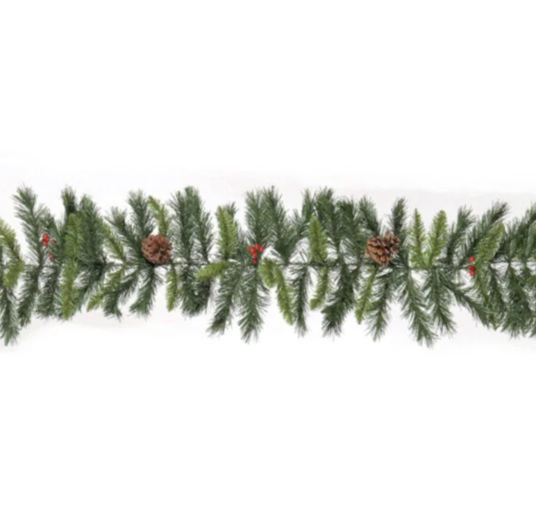 270x25cm Green Rochester Spruce Garland with 180 Tips