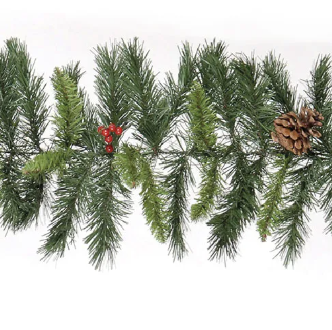 270x25cm Green Rochester Spruce Garland with 180 Tips