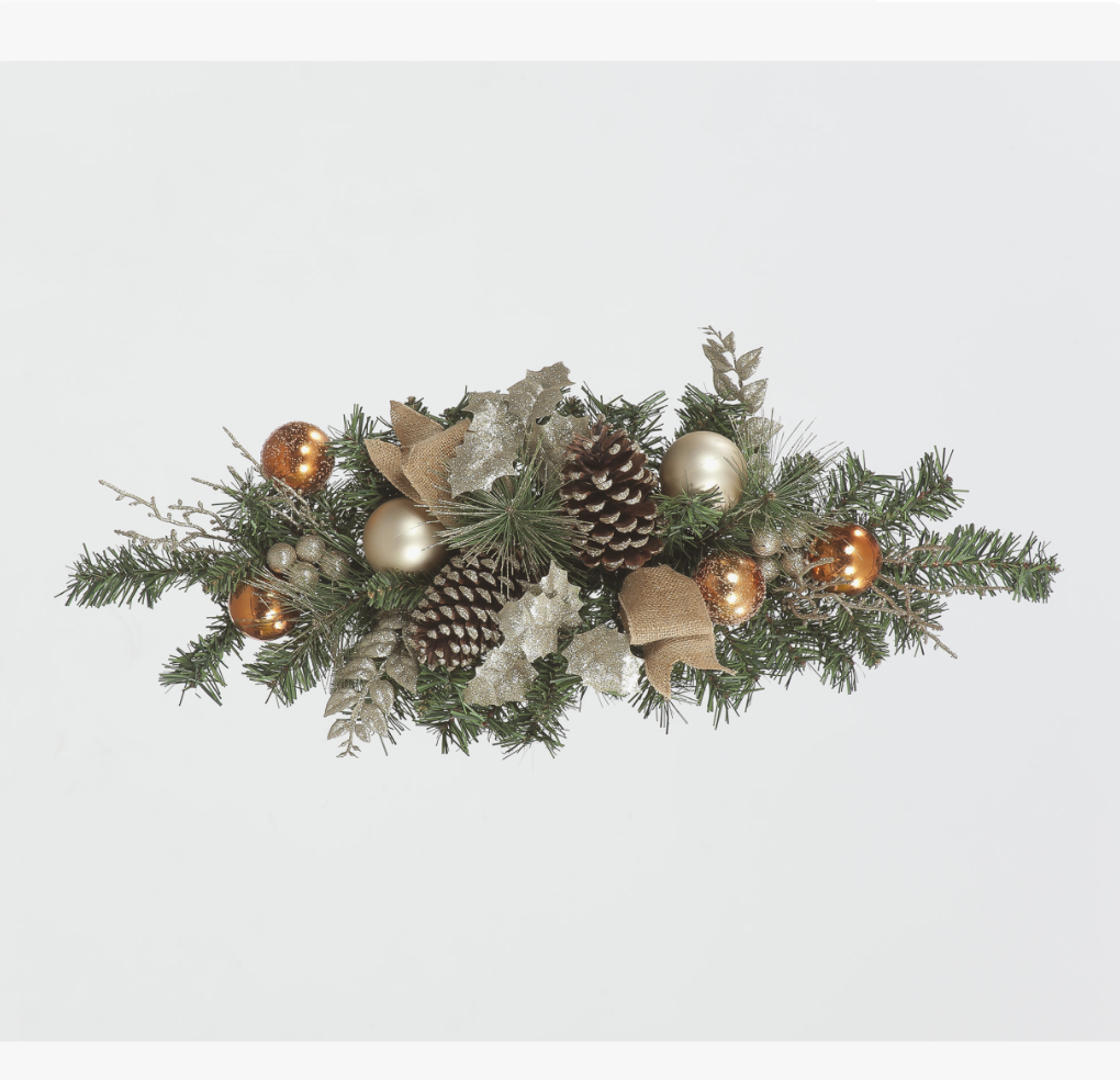 80cm Champagne & Copper Swag