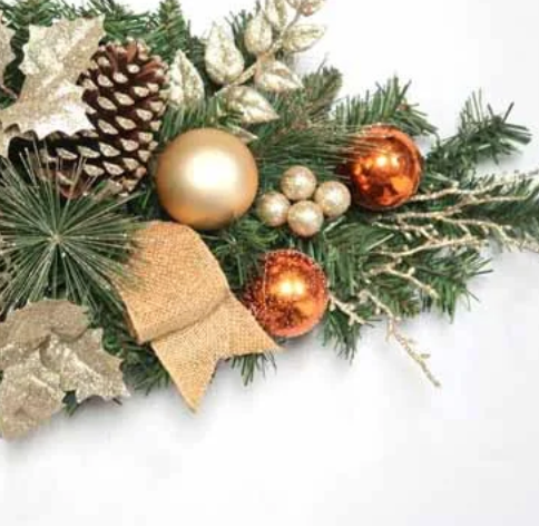 80cm Champagne & Copper Swag