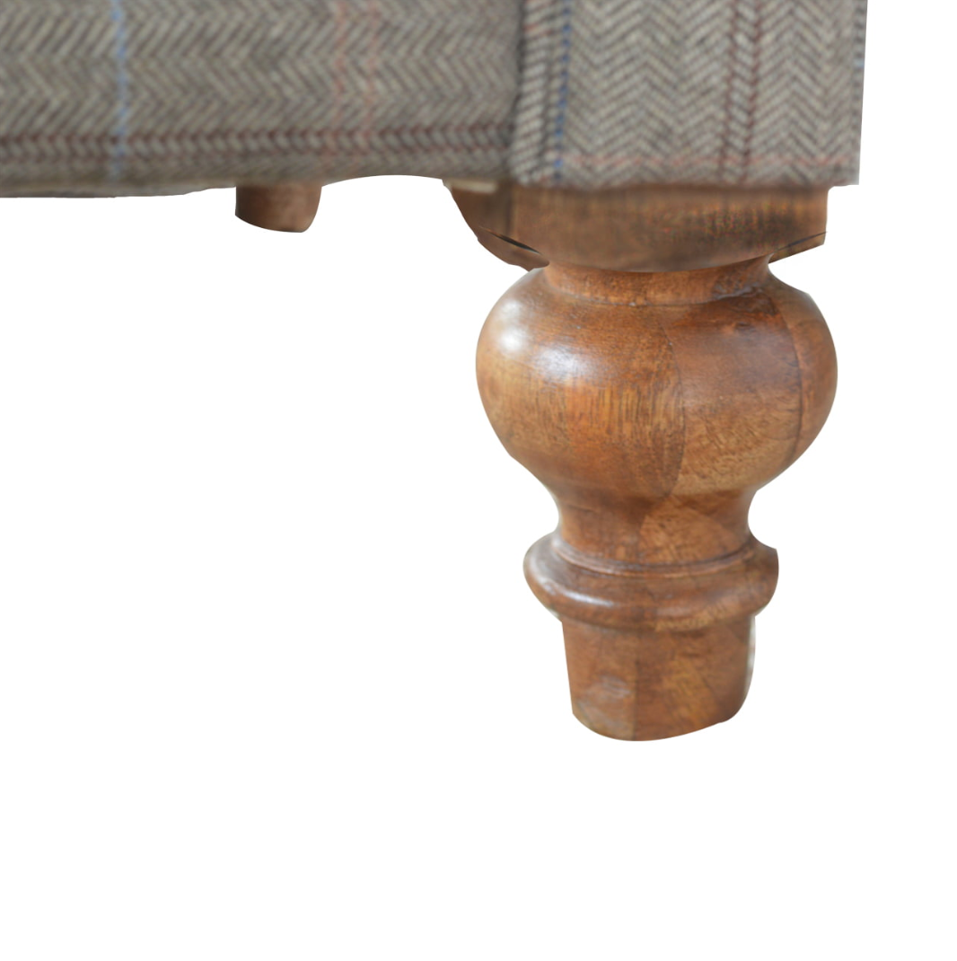 Heritage Collection Multi Tweed 2 Seater Chesterfield Sofa