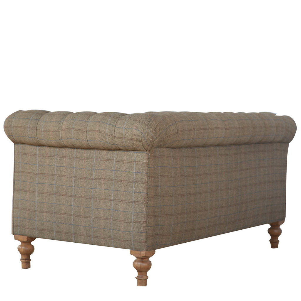 Heritage Collection Multi Tweed 2 Seater Chesterfield Sofa