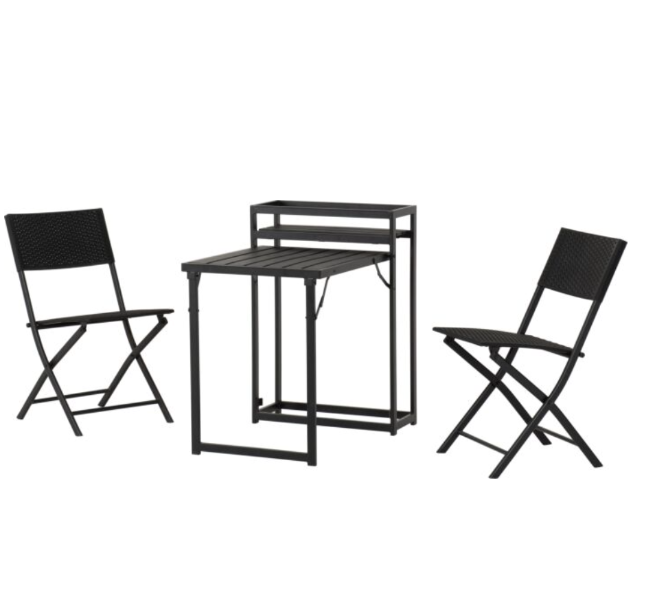 FOLDAWAY 2+1 GARDEN FURNITURE SET BY HARRY CHRISTIAN HOME ESSENTIALS