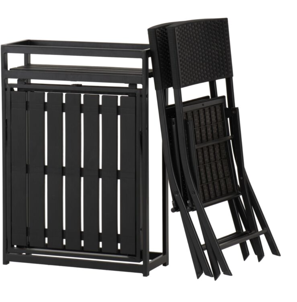 FOLDAWAY 2+1 GARDEN FURNITURE SET BY HARRY CHRISTIAN HOME ESSENTIALS