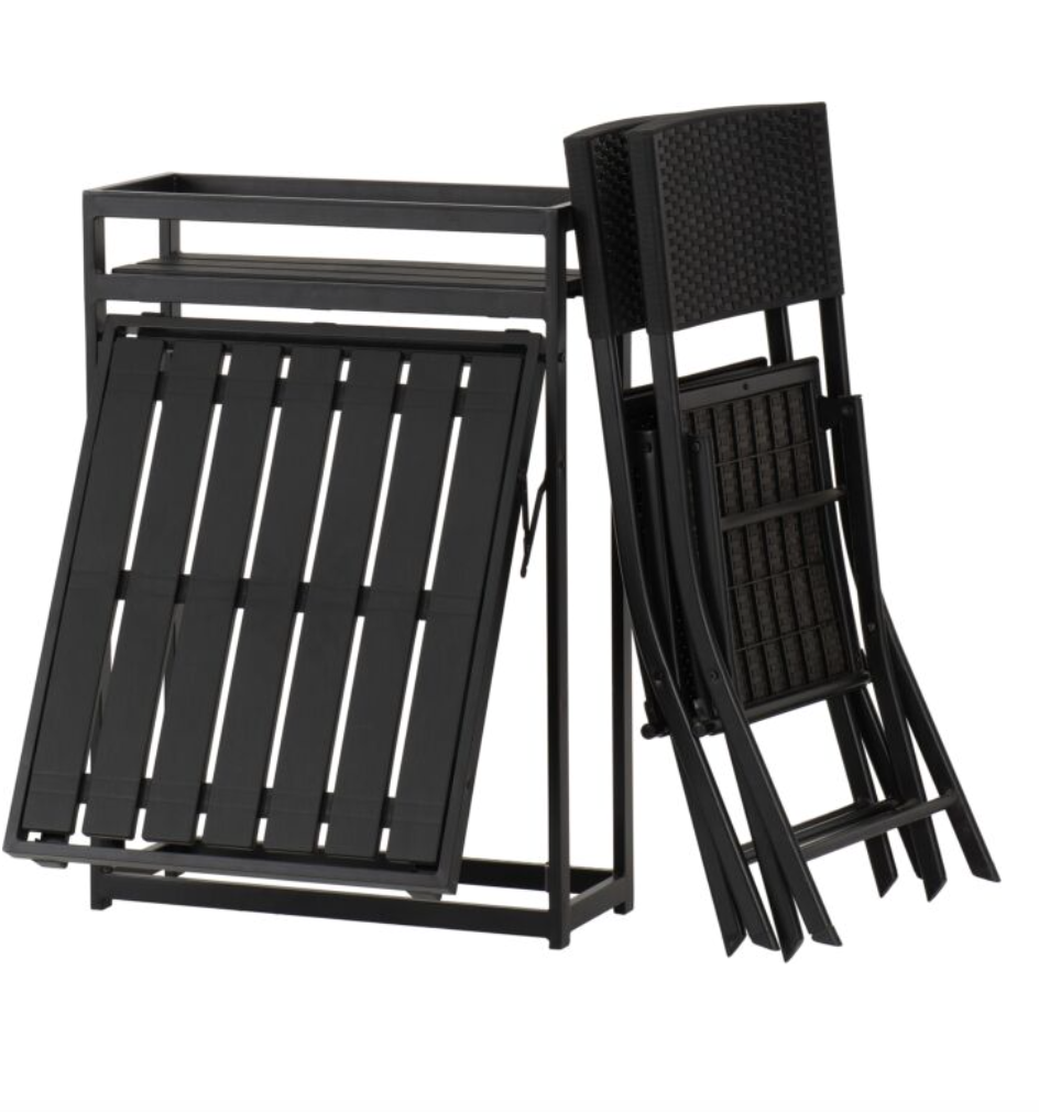 FOLDAWAY 2+1 GARDEN FURNITURE SET BY HARRY CHRISTIAN HOME ESSENTIALS