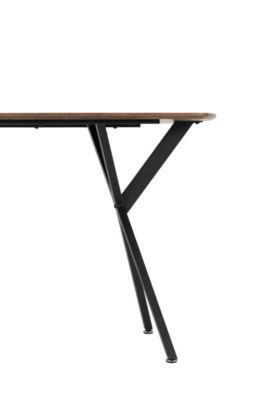 Wooden Dining Table with 4 Faux Brown Leather Chairs Home Essentials By Harry Christian Home