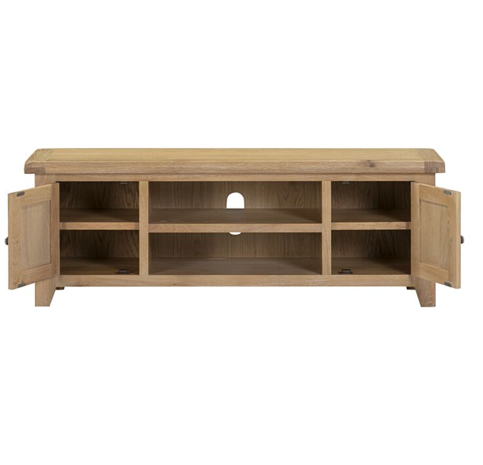 Windsor Straight TV Unit - Natural Oak