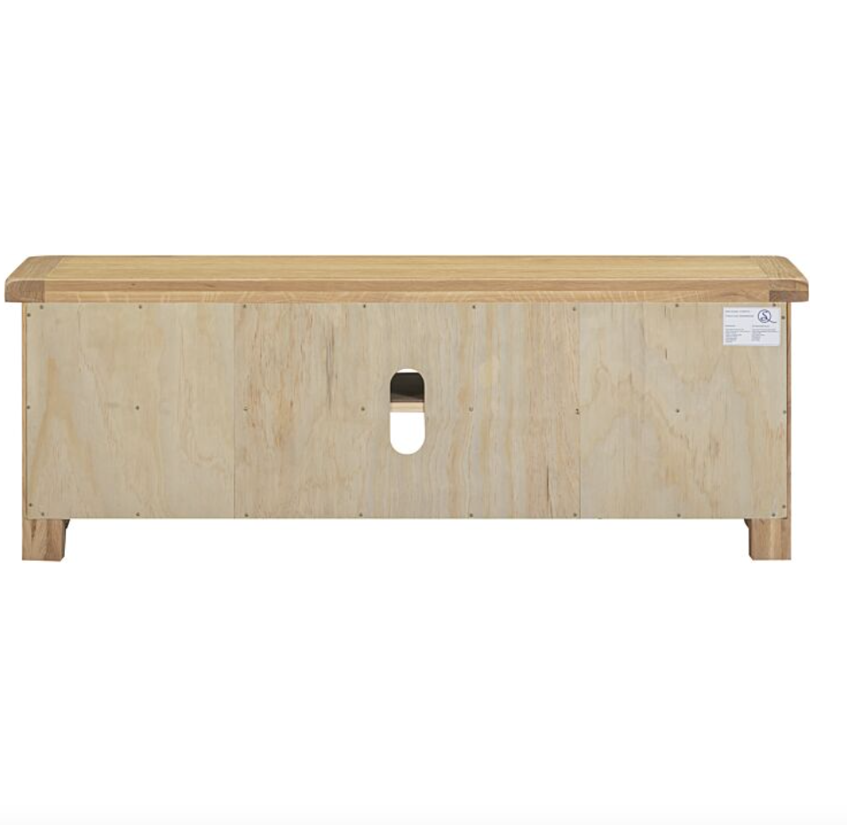 Windsor Straight TV Unit - Natural Oak