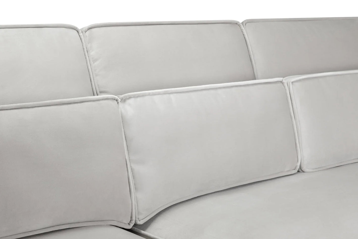 The Sloane U Shape Corner Sofa In Silver