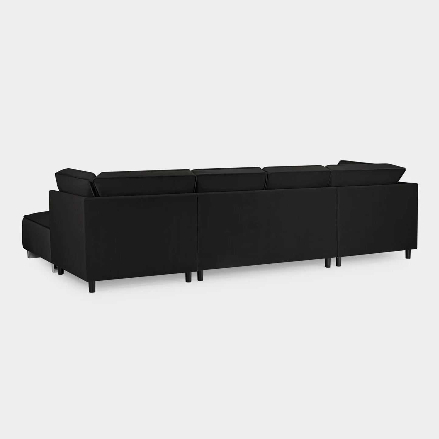 The Sloane U Shape Corner Sofa In Black